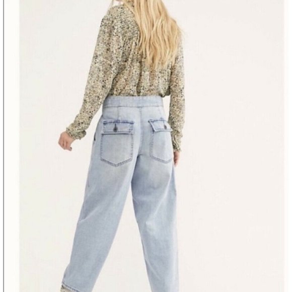 NEW Free People Paloma High Rise Slouchy Jeans 31 - Picture 5 of 12